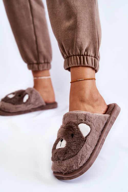 Жіночі хутряні тапочки з Teddy Brown Solly