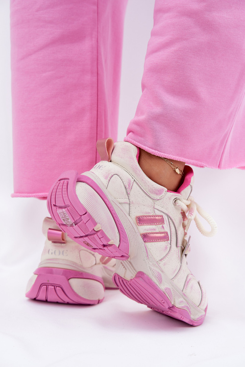 Жіночі Шкіряні Кросівки GOE RR2N4038 Рожеві