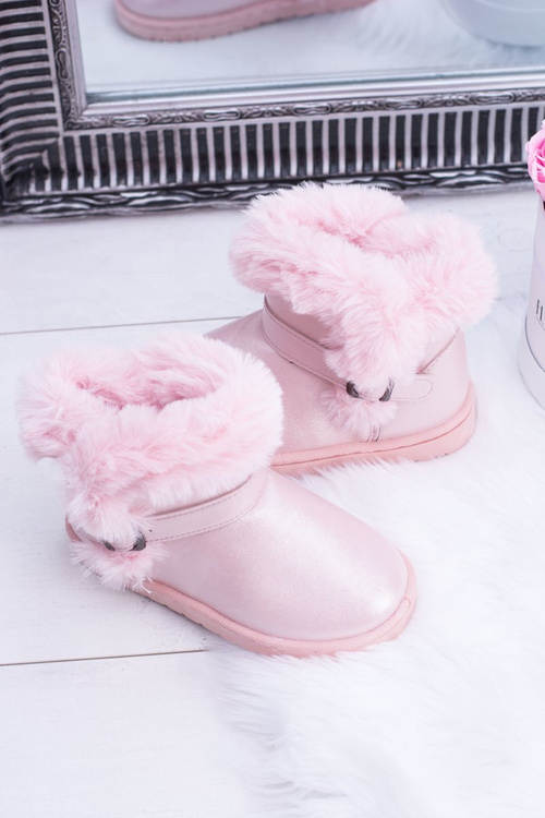 Дитячі утеплені чоботи Trapper Snow Boots з хутром Pink JellyBeans