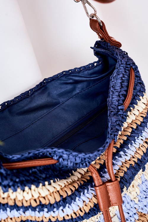 Плетена сумка NOBO XK0430 Темно-синя
