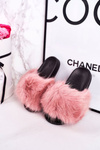 Дитячі Тапочки з Хутром Рожеві Fashionista