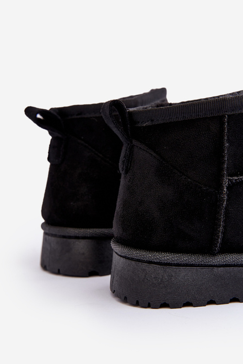 Дитячі снігові черевики утеплені чорного кольору Nallita