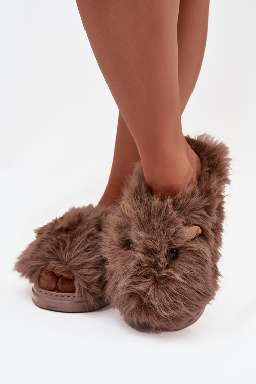 Жіночі хутряні шапки з шкіри крокодила коричневі Pravelle