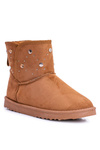 Жіночі утеплені чоботи Snow Boots Suede Camel Biggy