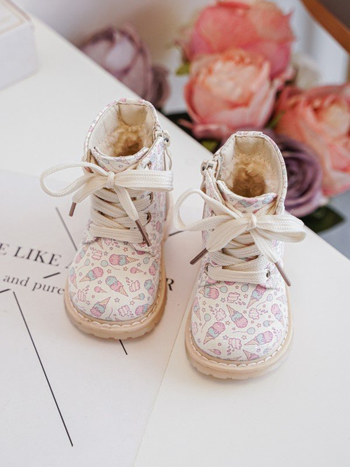 Дитячі чоботи Dolida на блискавці на підкладці бежеві