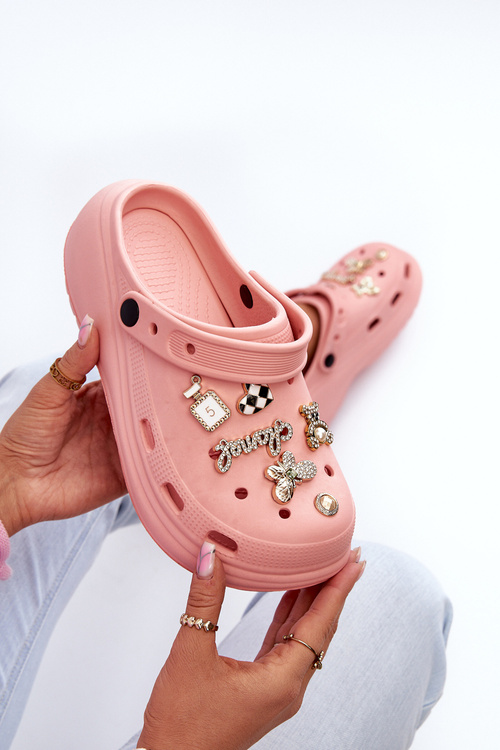 Жіночі легкі пінжаки з товстою підошвою та рожевими пряжками від Effiora