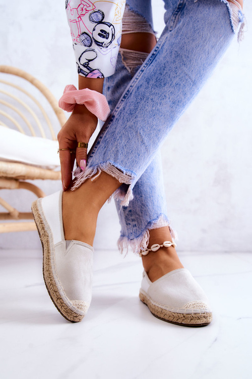 Жіночі класичні еспадрільї Big Star JJ274951 біло-сірі