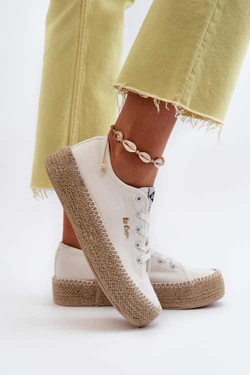 Кросівки з косою Lee Cooper LCW-24-44-2410 Білі