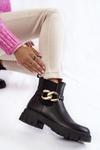 Жіночі теплі черевики з декором Black Ruth