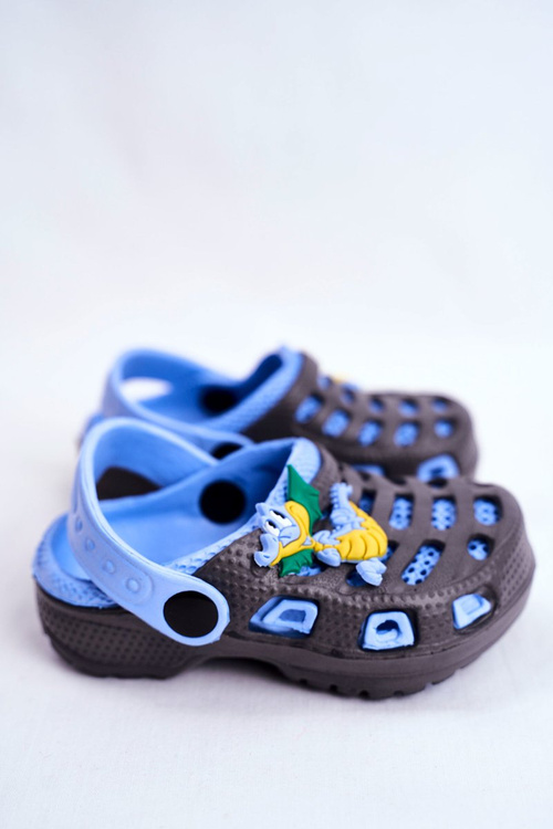 Дитяче взуття гірки Crocs Black Small Dragon