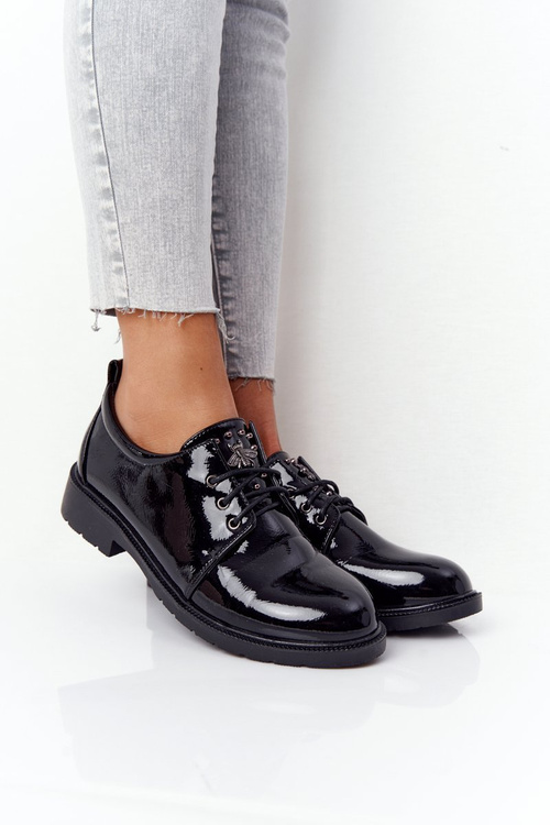 Жіночі броги Oxford Shoes S.Barski 309 Patent Black