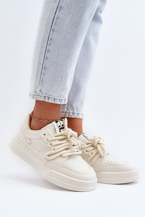 Жіночі бежеві кросівки зі штучної шкіри Avanalis