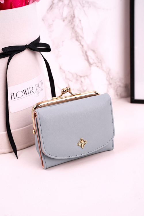 Маленький жіночий гаманець на гачку MILANO синій