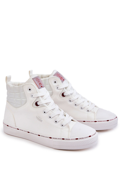 Чоловічі кросівки з високим утепленням Cross Jeans KK1R4056C Білі