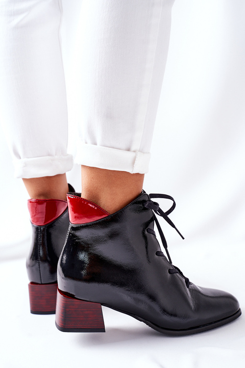 Шкіряні утеплені черевики Laura Messi Black 2202