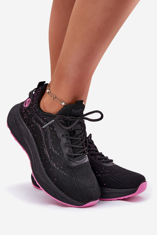 Кросівки Спортивне Взуття Для Жінок На Платформі Big Star RR274523 HI-POLY SYSTEM Чорні