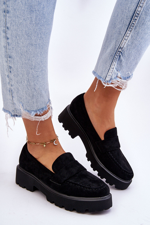 Класичні замшеві лофери Лофери Black Corrin