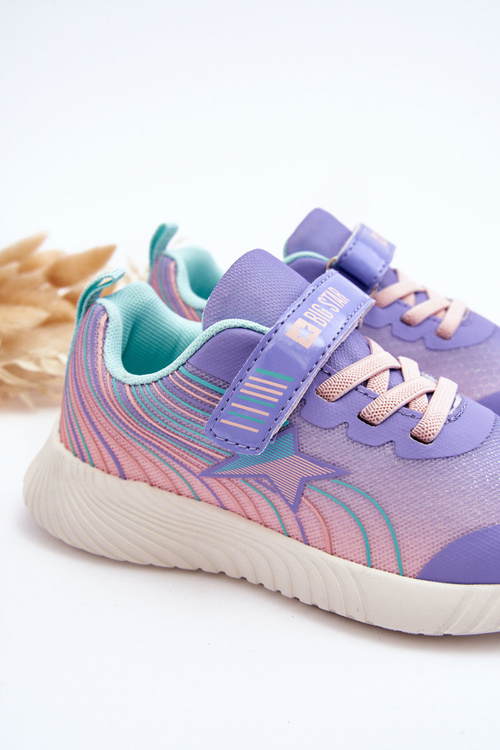 Легке дитяче спортивне взуття Memory Foam System Big Star LL374151 Purple