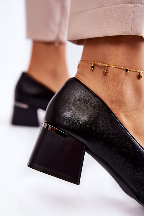 Модні шкіряні туфлі La.Fi 230033B-PU чорні