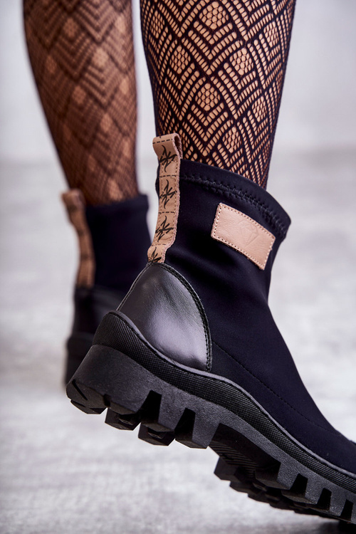 Жіночі тканинні чоботи Nicole 2703 Black