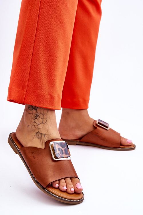 Жіночі тапочки з декоративним елементом верблюд Леонія