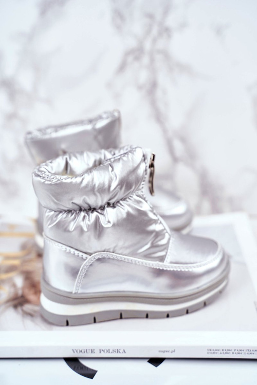 Жіночі снігові черевики теплі з натуральної вовни Silver Bubbles