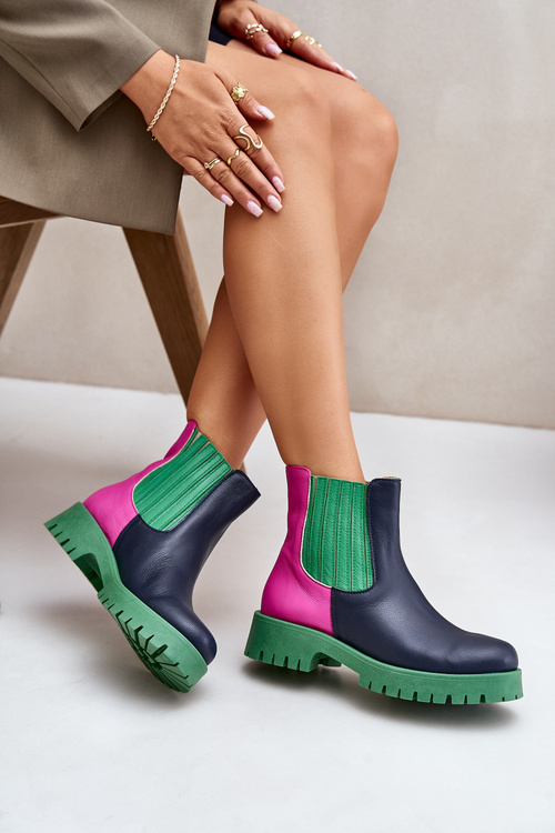 Чоботи жіночі без каблука Lewski 3611 Multicolor