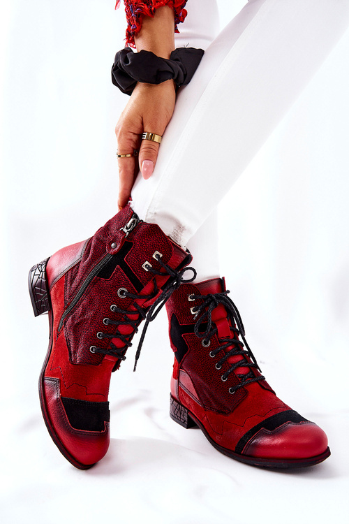 Чоботи жіночі Maciejka Warm Leather Red 04625-08