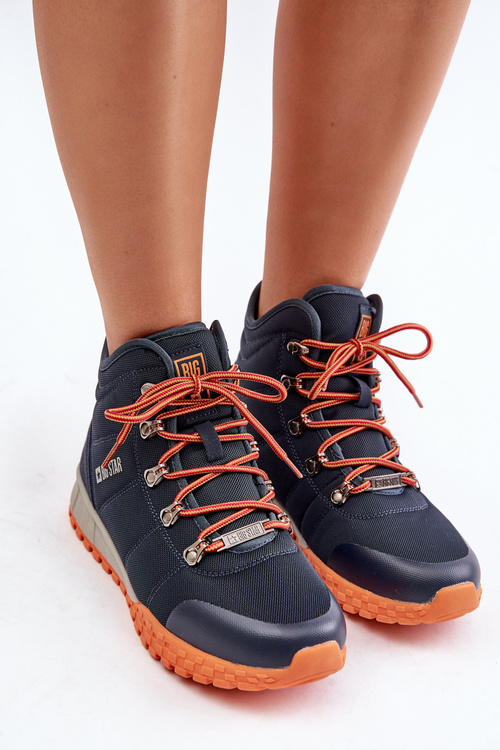 Жіночі ботильйони Спортивне взуття Big Star KK274215 Memory Foam System Navy