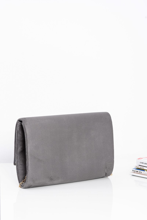 Модний жіночий замшевий клатч на золотому ланцюжку