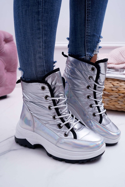 Жіночі чоботи Снігові чоботи Флісові утеплені Silver Muffin