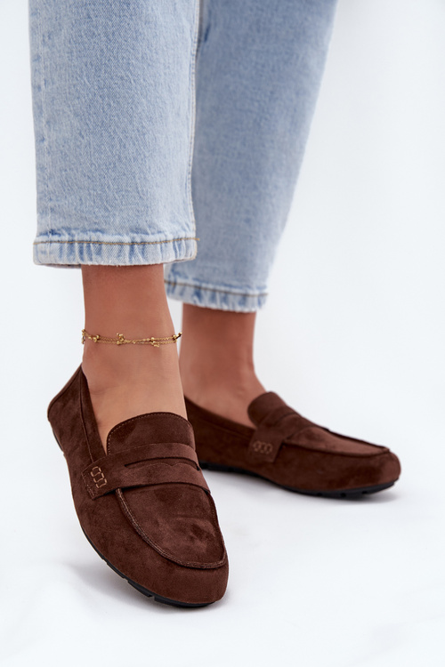 Лофери Мокасини Жіночі Плоскі Темно-коричневі Soreline