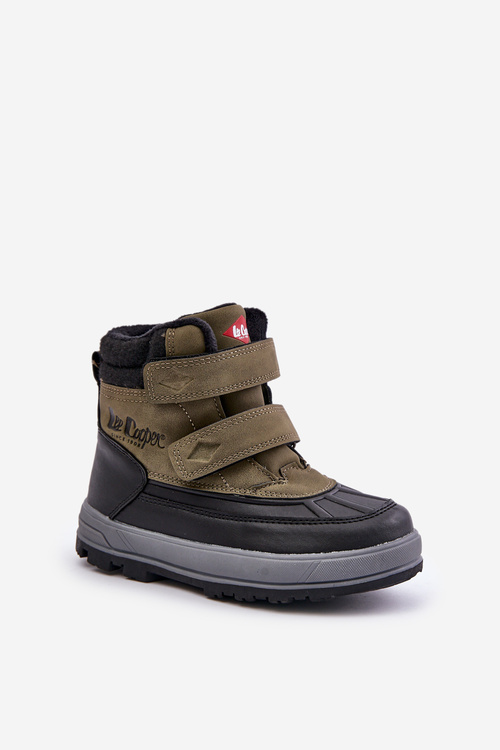 Утеплені зимові черевики для хлопчика Lee Cooper LCJ-23-01-2058 зелені