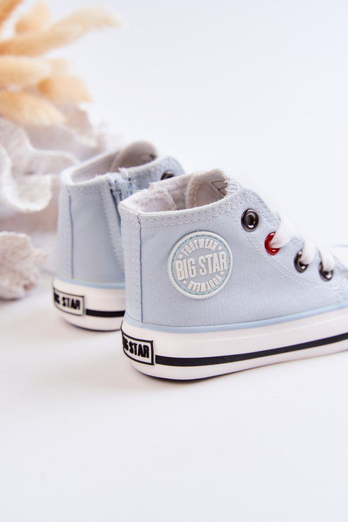 Дитячі високі кросівки на блискавці BIG STAR HH374088 Сині