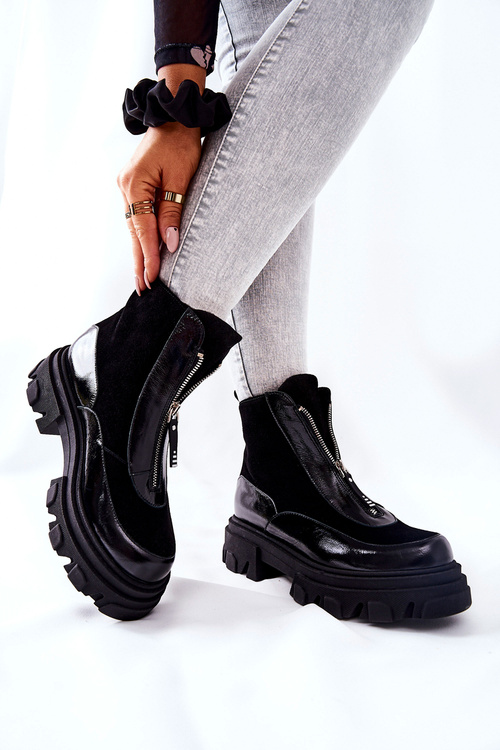 Шкіряні черевики Laura Messi Black 2371