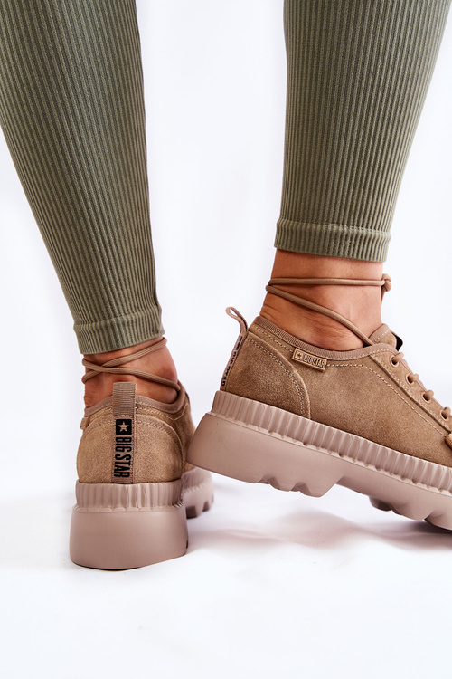 Замшеве спортивне взуття Big Star KK274511 Beige