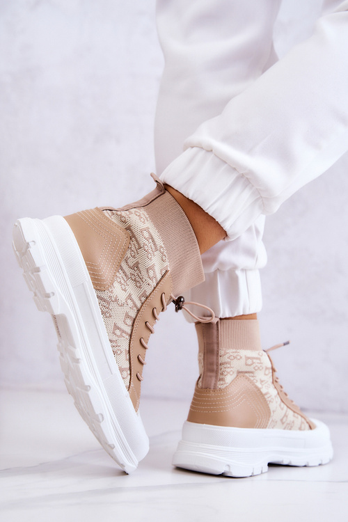 Модні кросівки High Sock Beige Collin