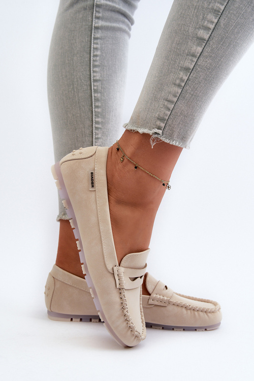 Жіночі бежеві лофери зі штучної шкіри Celoria