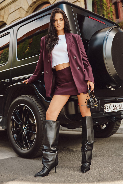 Теплі взуття на платформі для жінок на скользянні з підбором з зборками Чорна Angelica