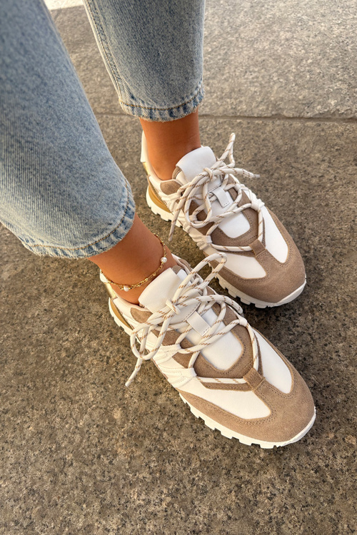 Шкіряні Чоботи Sneakers Жіночі Artiker 56C1738 Бежево-Золоті