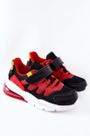 Дитяче спортивне взуття на липучці ABCKIDS чорно-червоне