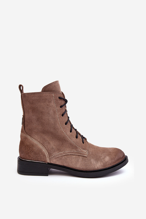 Зручні чоботи на замшевій підкладці світло-коричневі Lemar Revin