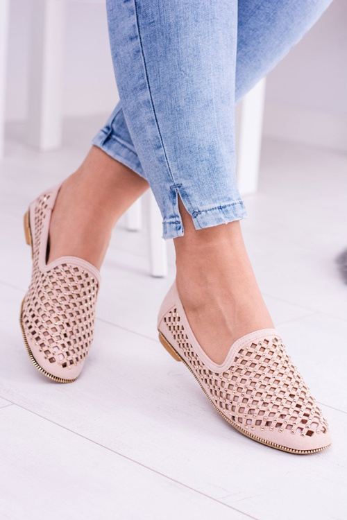 Лу Бу Рожева ажурна балерина Lords Lords Studs Carmar