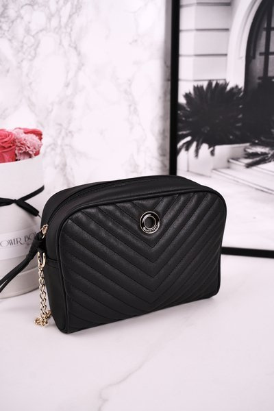 Жіночий клатч MONNARI BAG0202-020 Стеганий чорний