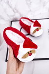 Дитячі новорічні тапочки з Дідом Морозом1 Red Xmas