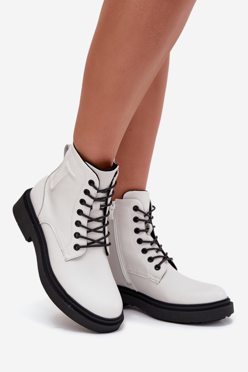 Теплі жіночі чоботи з натуральної шкіри Sergio Leone BT25248-S Білі