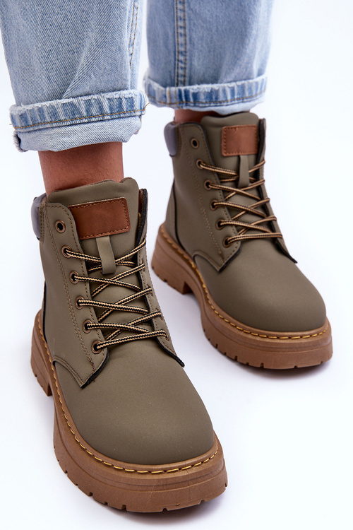 Жіночі черевики Trapper на флісовій підкладці Green Corbin