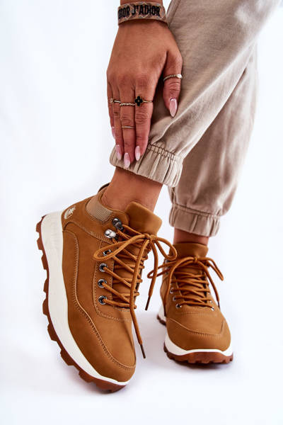 Жіноче тепле трекінгове взуття Trappers Camel Otto