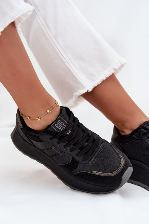 Утеплені Жіночі Кросівки На Платформі Big Star SS274007 HI-POLY SYSTEM Чорні