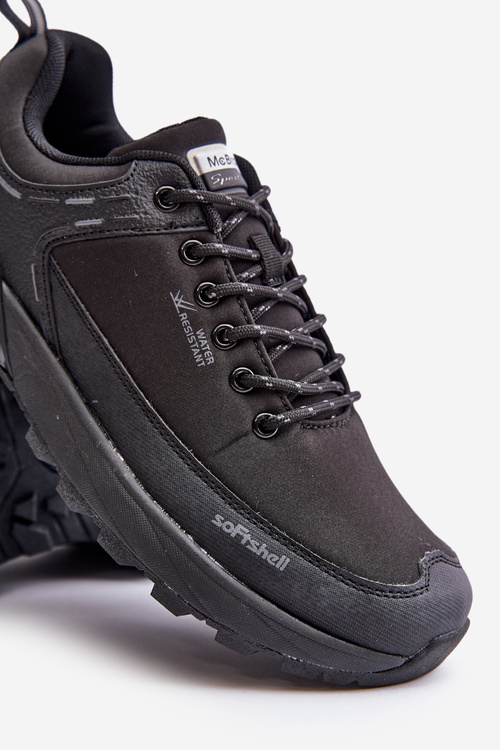 Водонепроникне легке спортивне туристичне взуття чоловіче McBraun чорного кольору